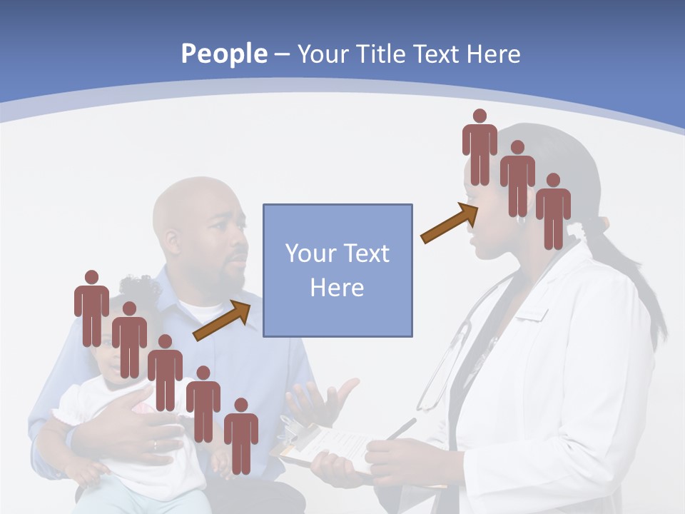 A Doctor Talking To A Woman And A Baby PowerPoint Template