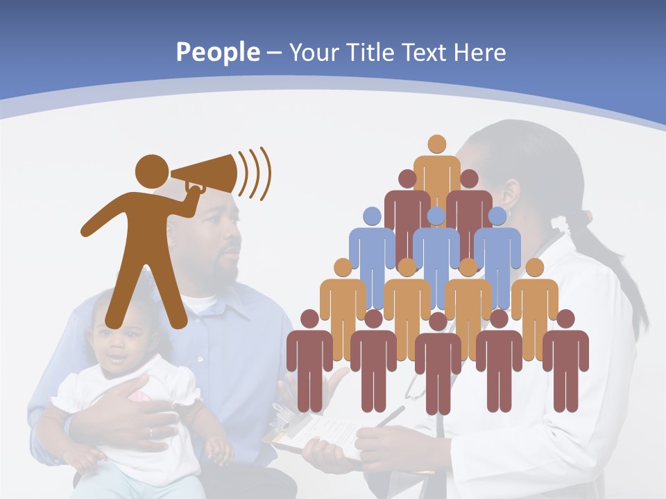 A Doctor Talking To A Woman And A Baby PowerPoint Template