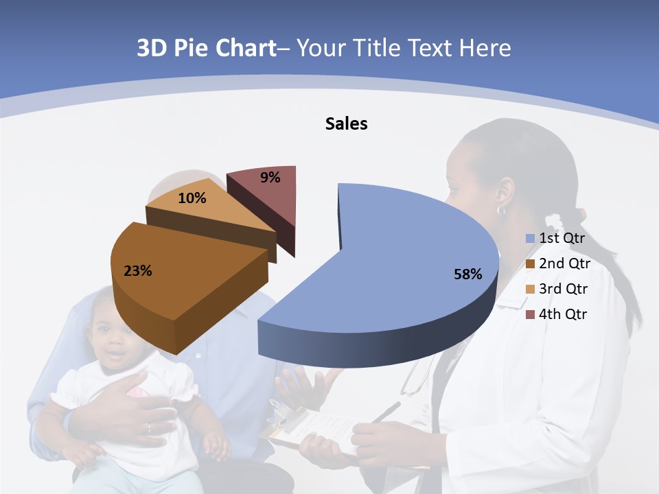 A Doctor Talking To A Woman And A Baby PowerPoint Template