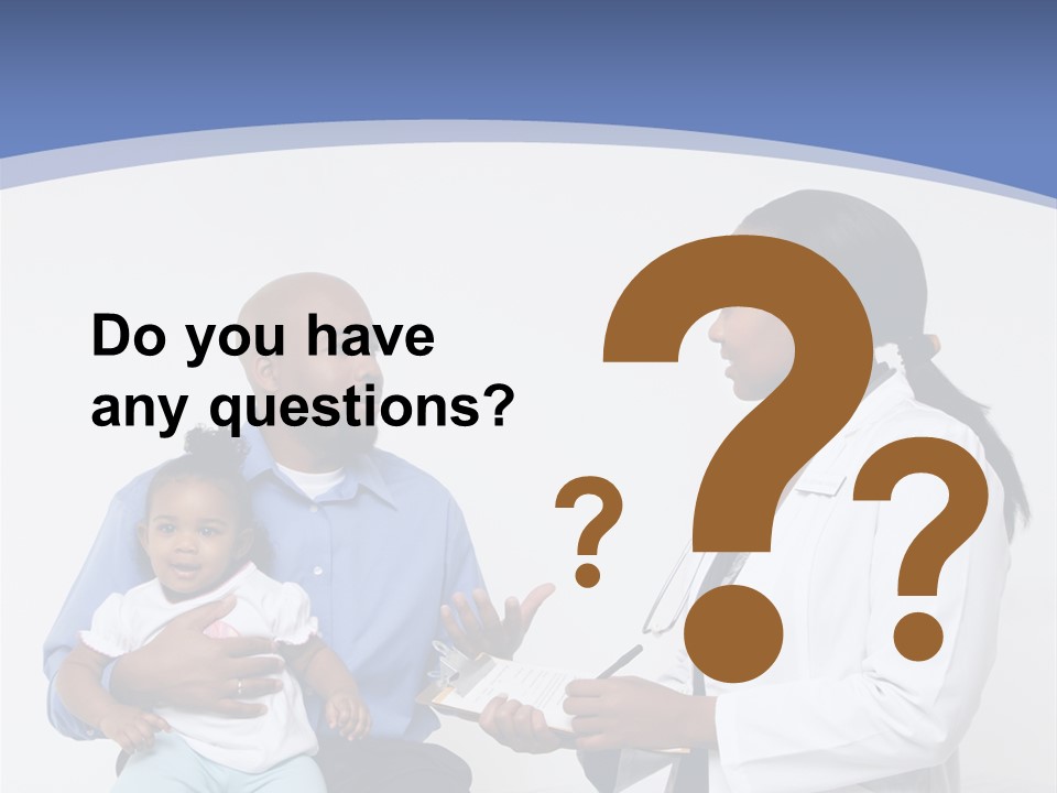 A Doctor Talking To A Woman And A Baby PowerPoint Template