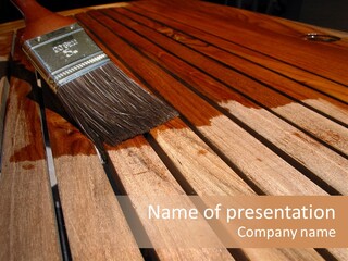 Painting Teak Furniture PowerPoint Template