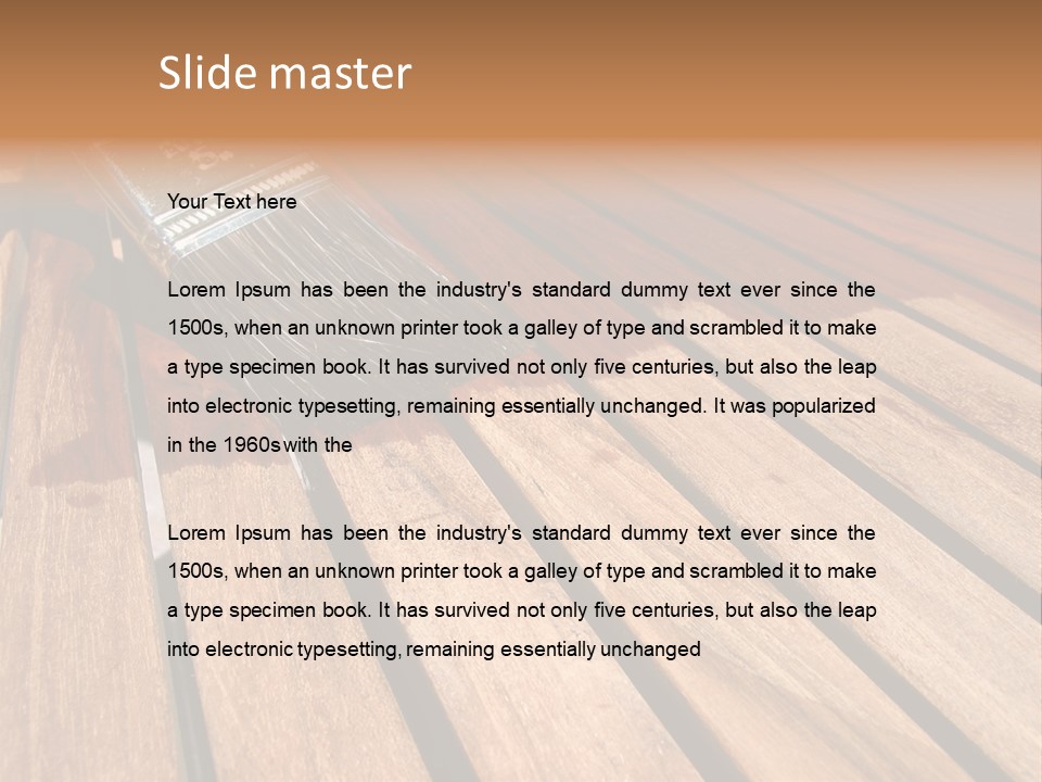 Painting Teak Furniture PowerPoint Template