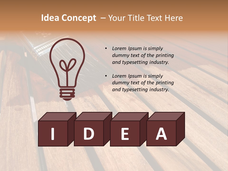 Painting Teak Furniture PowerPoint Template