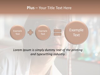 Adorable Girl Studying In The School A Over White Background PowerPoint Template