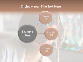 Adorable Girl Studying In The School A Over White Background PowerPoint Template