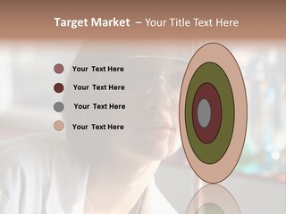 Adorable Girl Studying In The School A Over White Background PowerPoint Template
