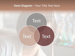 Adorable Girl Studying In The School A Over White Background PowerPoint Template