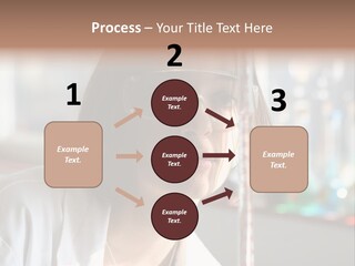 Adorable Girl Studying In The School A Over White Background PowerPoint Template