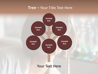 Adorable Girl Studying In The School A Over White Background PowerPoint Template