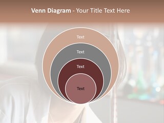 Adorable Girl Studying In The School A Over White Background PowerPoint Template