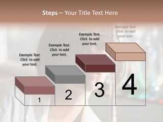 Adorable Girl Studying In The School A Over White Background PowerPoint Template