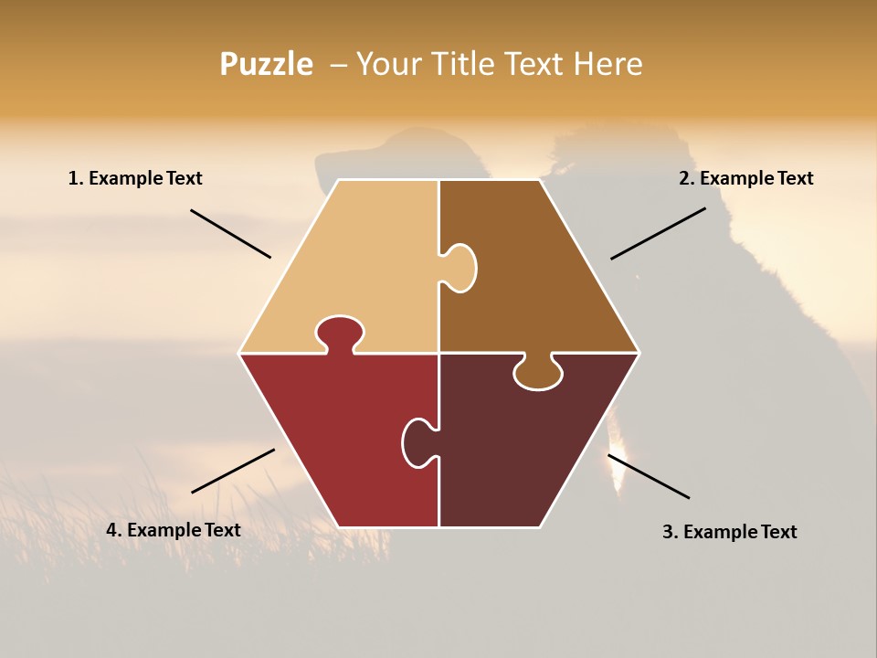 A Couple Of Dogs Sitting On Top Of A Grass Covered Field PowerPoint Template