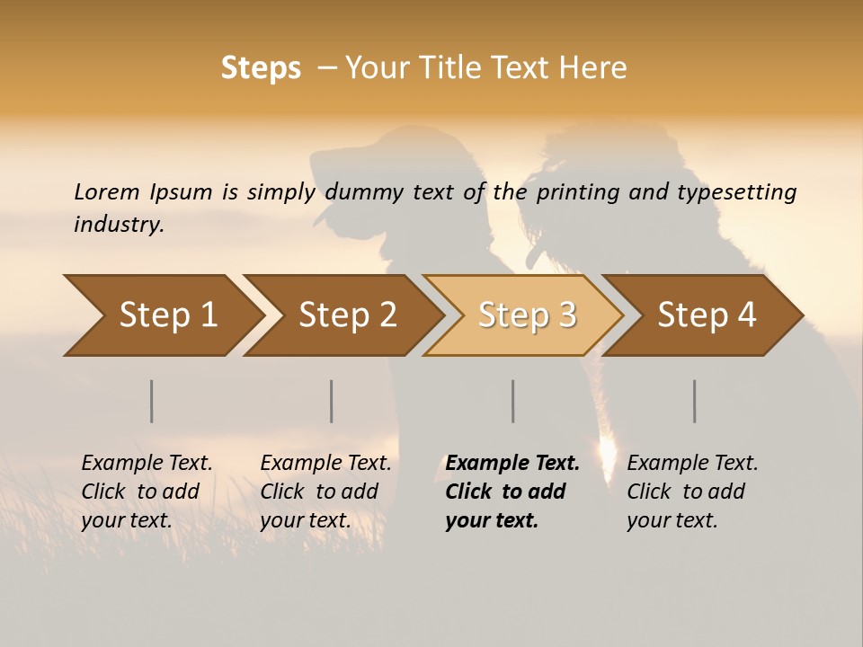 A Couple Of Dogs Sitting On Top Of A Grass Covered Field PowerPoint Template