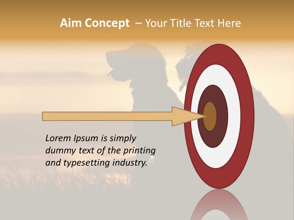 A Couple Of Dogs Sitting On Top Of A Grass Covered Field PowerPoint Template