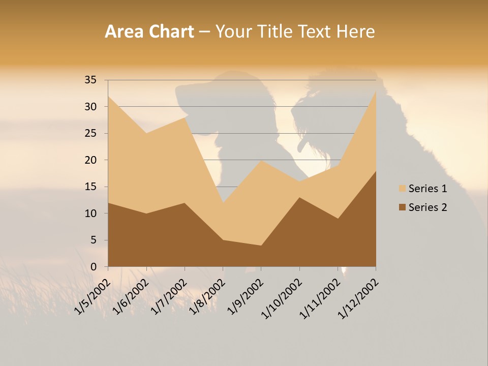 A Couple Of Dogs Sitting On Top Of A Grass Covered Field PowerPoint Template