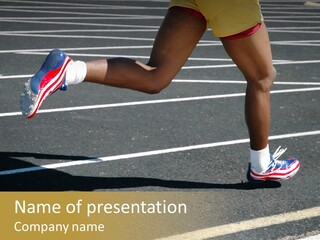 Athlete Racing PowerPoint Template