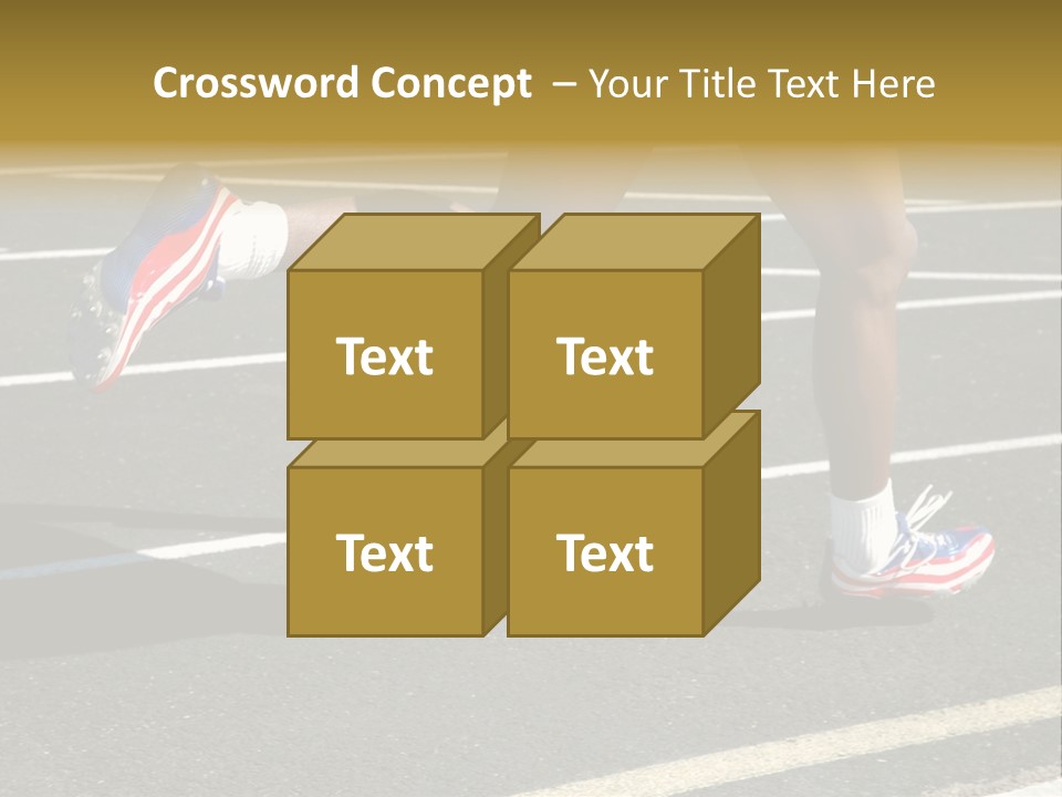 Athlete Racing PowerPoint Template