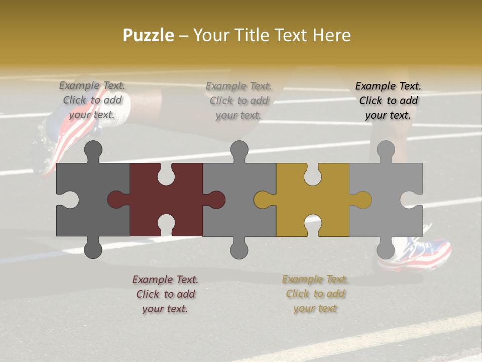 Athlete Racing PowerPoint Template
