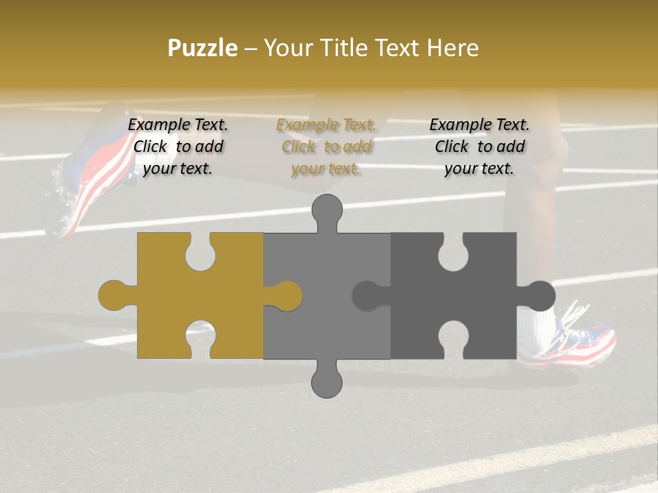 Athlete Racing PowerPoint Template