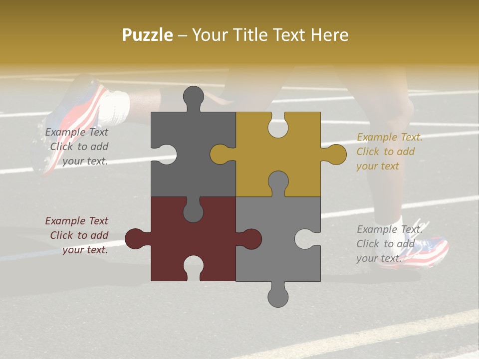 Athlete Racing PowerPoint Template