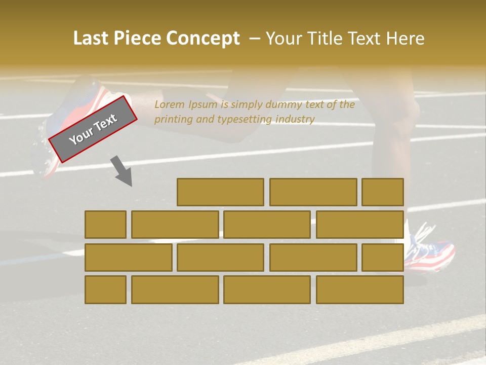 Athlete Racing PowerPoint Template