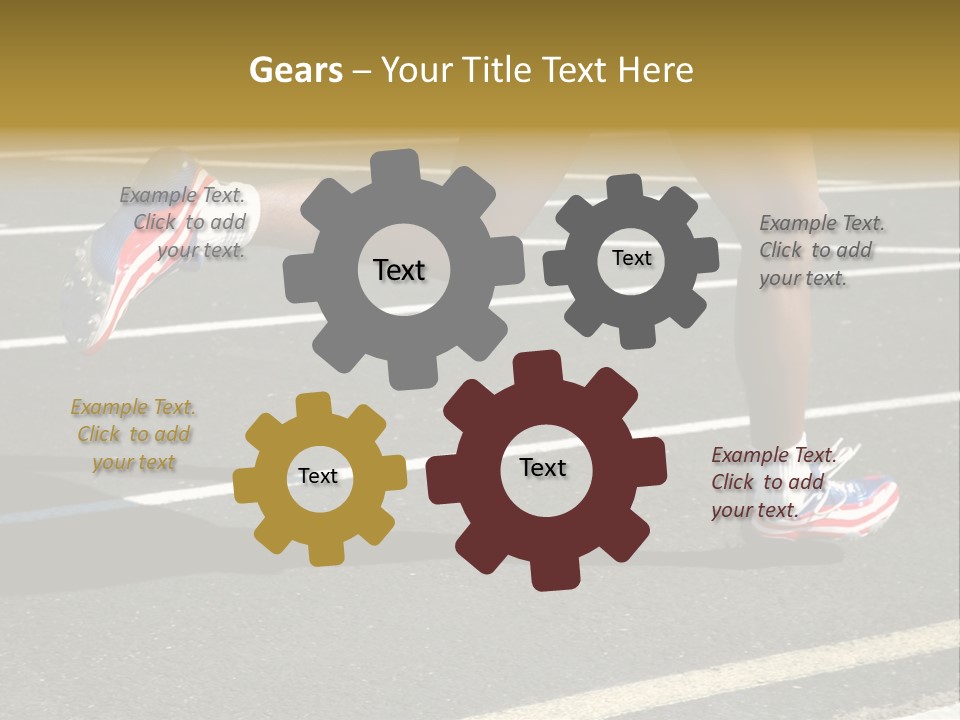 Athlete Racing PowerPoint Template