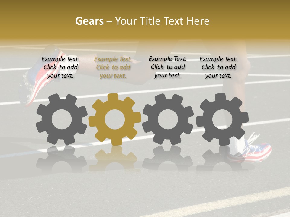 Athlete Racing PowerPoint Template