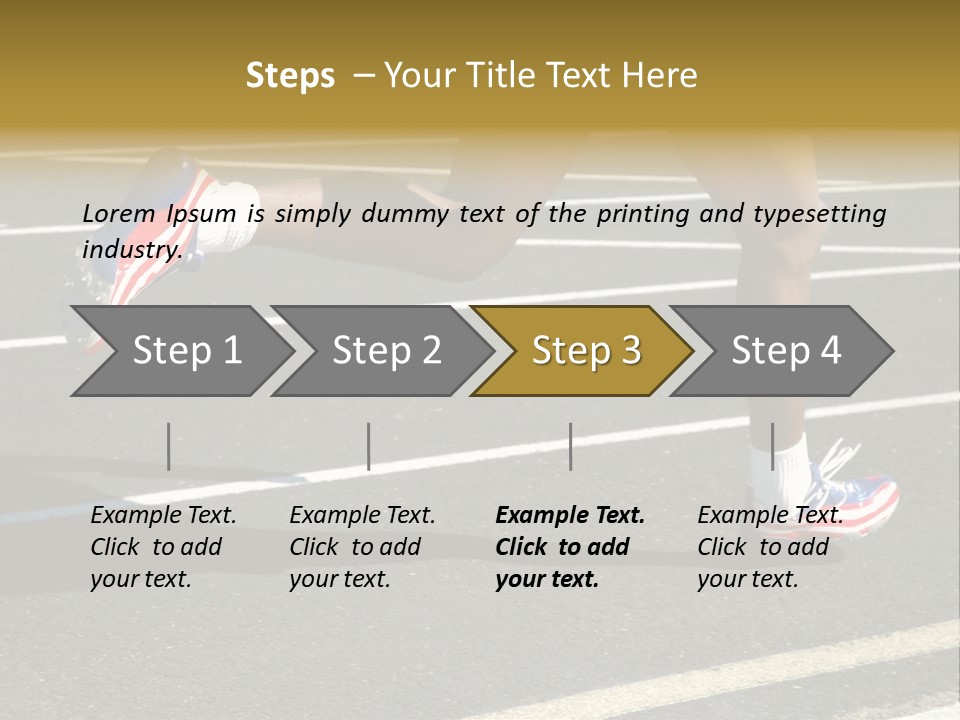 Athlete Racing PowerPoint Template