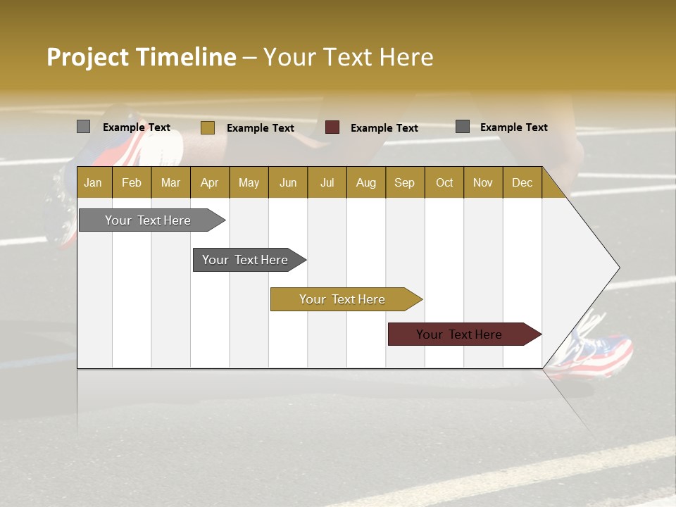 Athlete Racing PowerPoint Template