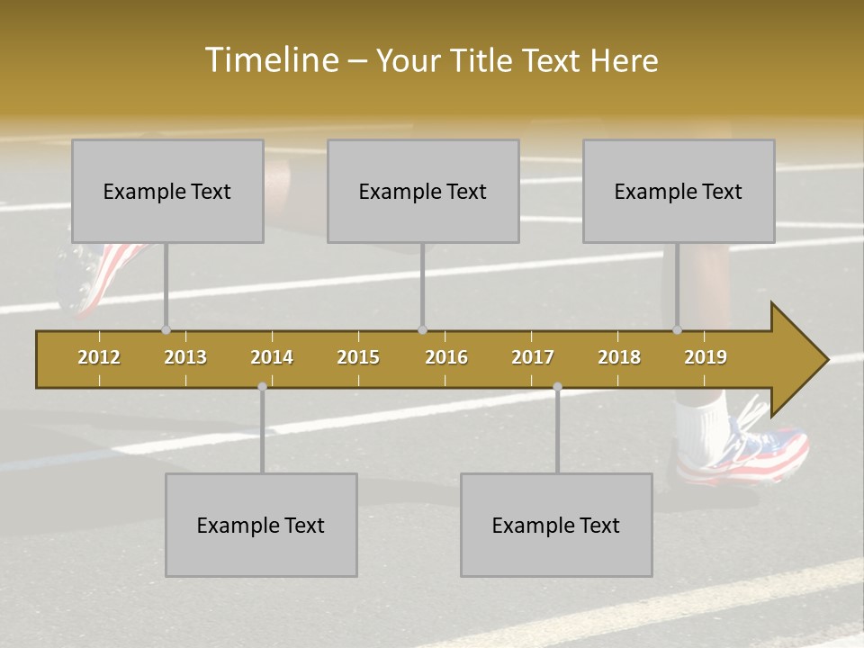 Athlete Racing PowerPoint Template