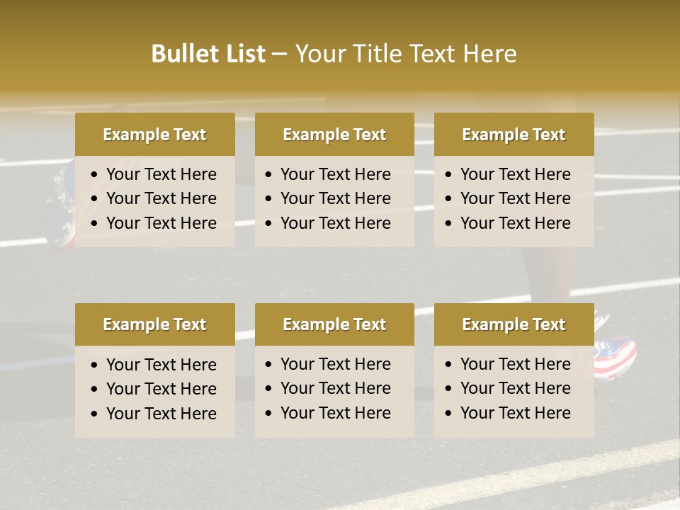 Athlete Racing PowerPoint Template