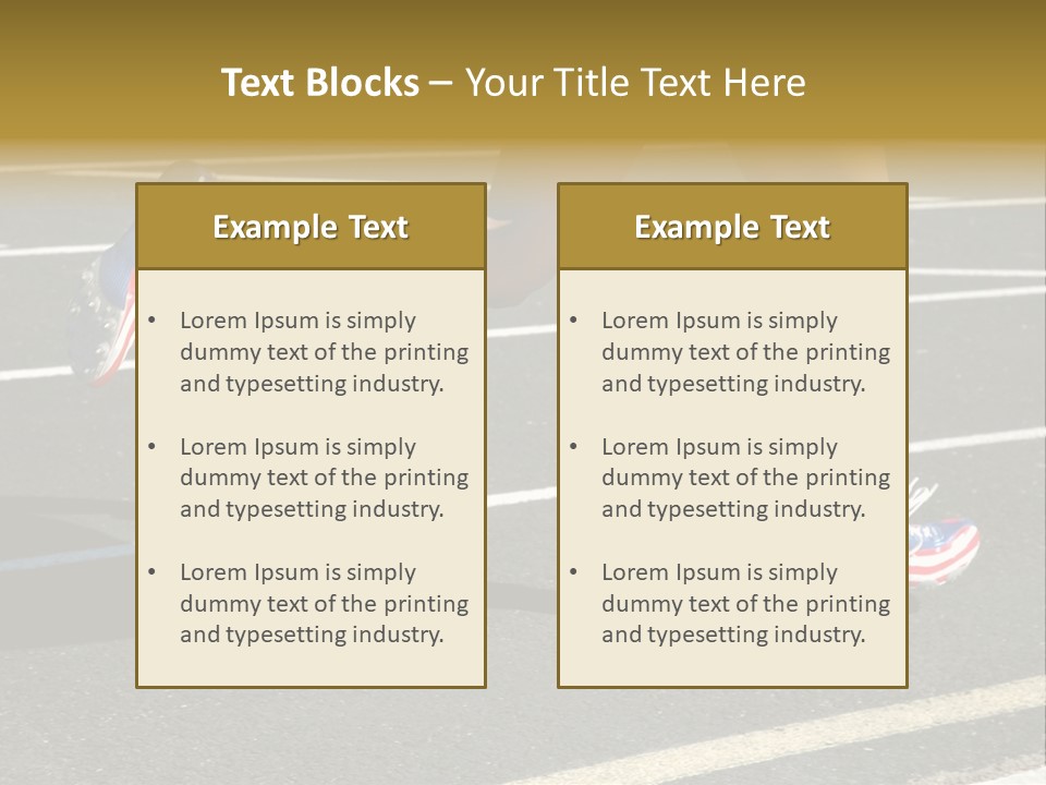 Athlete Racing PowerPoint Template