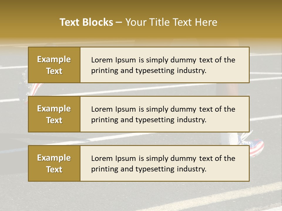 Athlete Racing PowerPoint Template