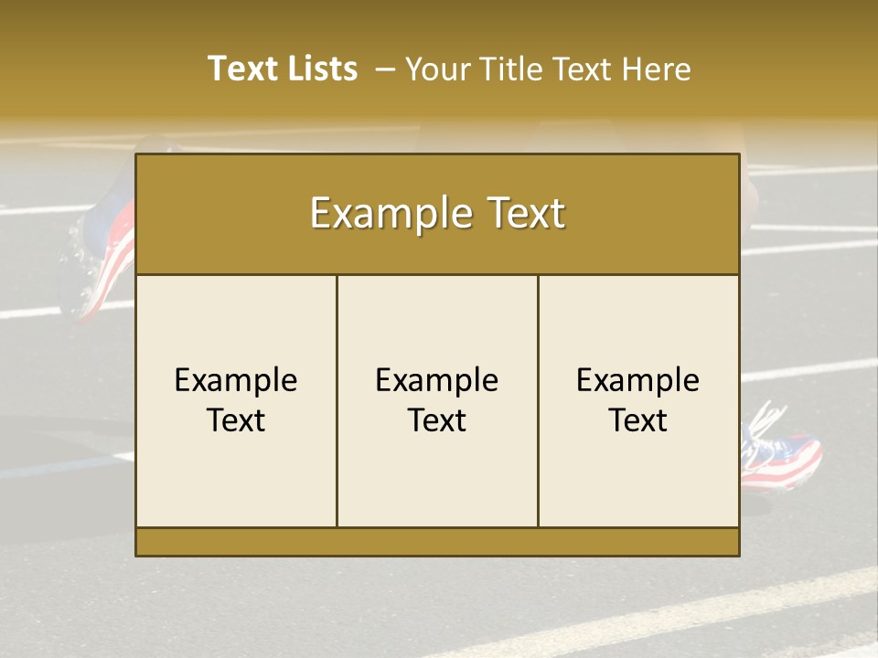 Athlete Racing PowerPoint Template