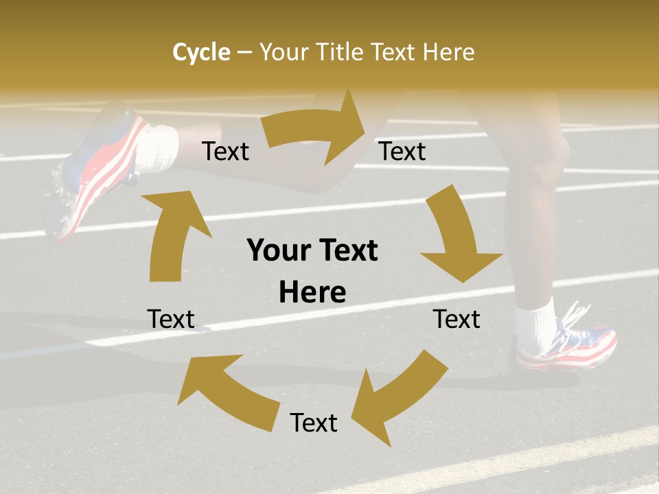 Athlete Racing PowerPoint Template