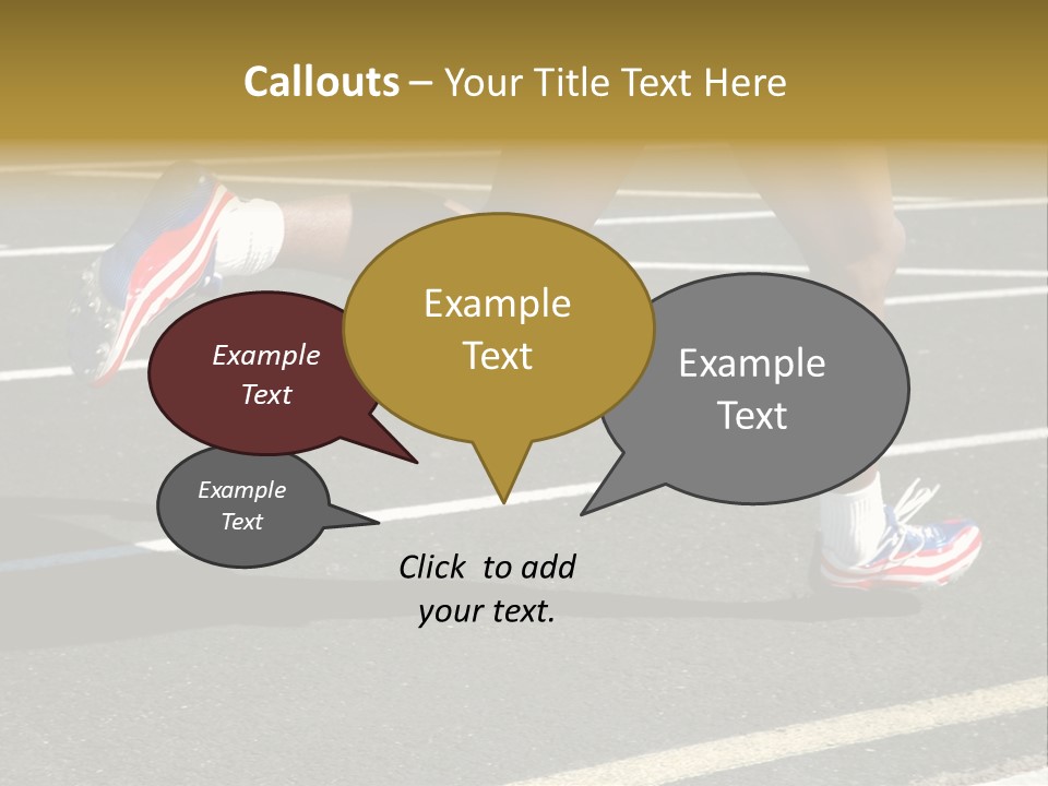 Athlete Racing PowerPoint Template