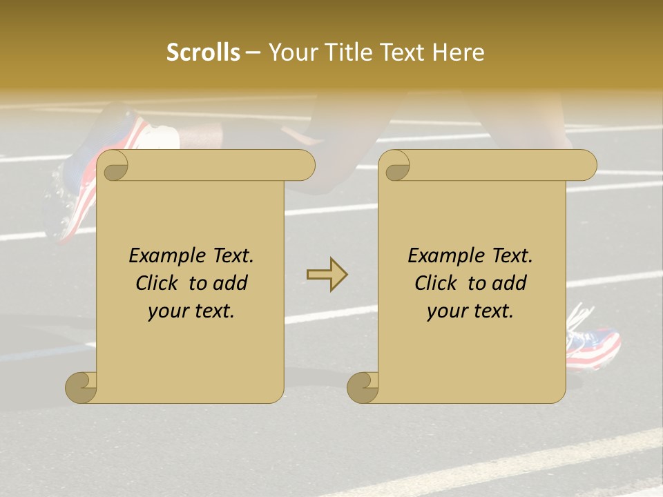 Athlete Racing PowerPoint Template