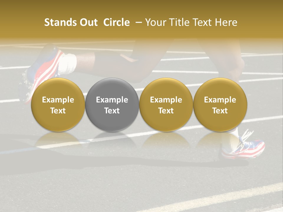 Athlete Racing PowerPoint Template