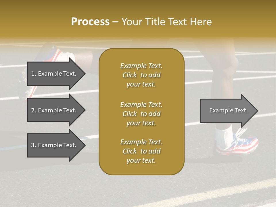 Athlete Racing PowerPoint Template