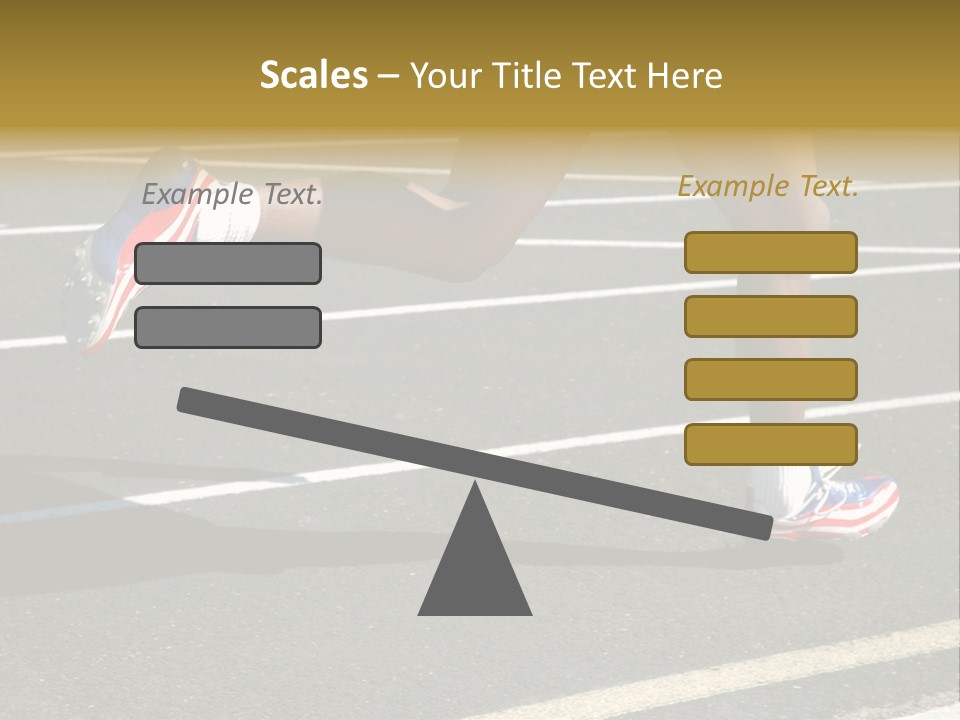 Athlete Racing PowerPoint Template