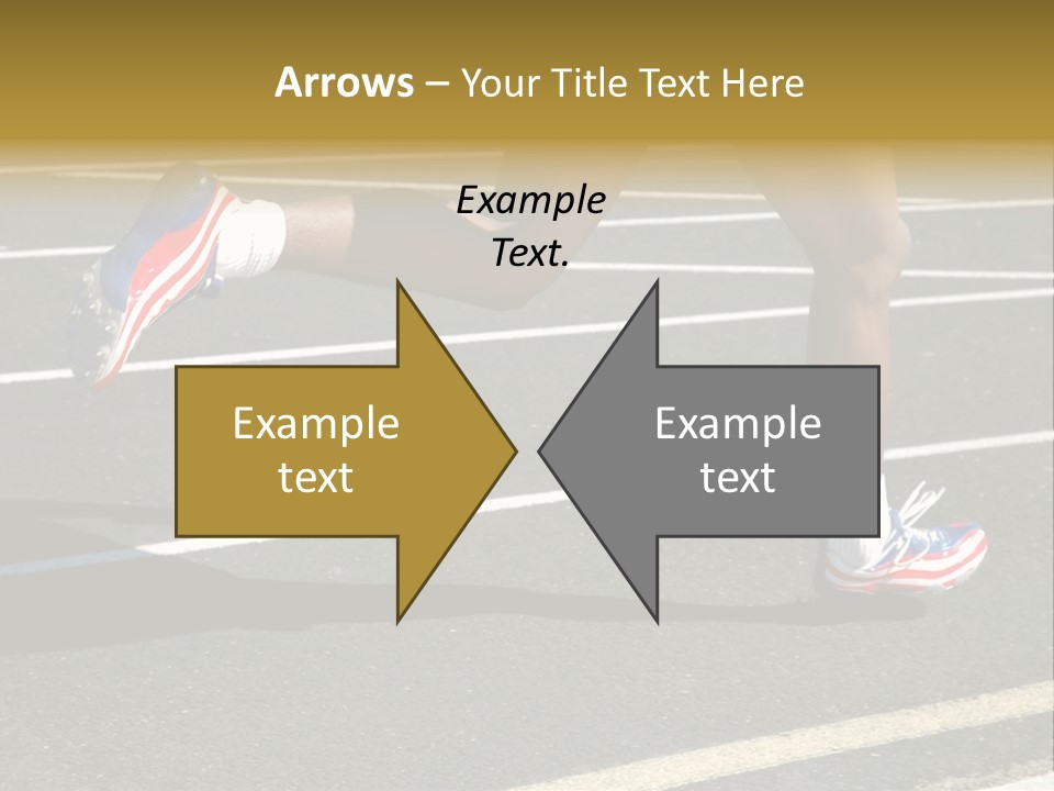 Athlete Racing PowerPoint Template