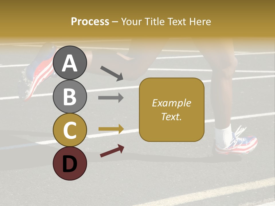 Athlete Racing PowerPoint Template