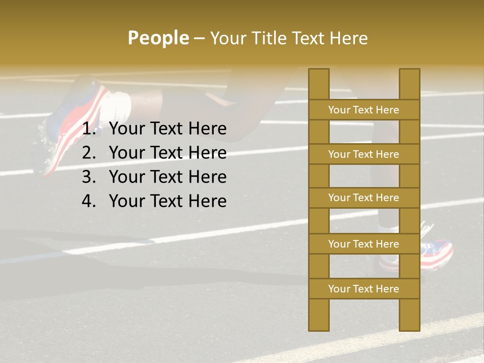 Athlete Racing PowerPoint Template