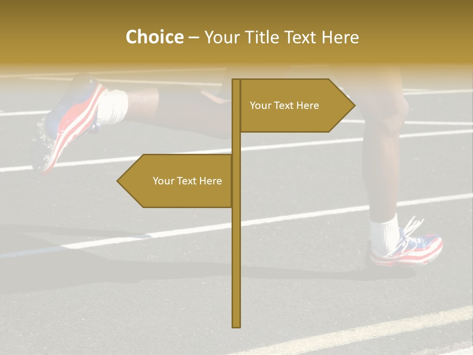 Athlete Racing PowerPoint Template