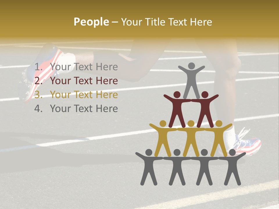 Athlete Racing PowerPoint Template