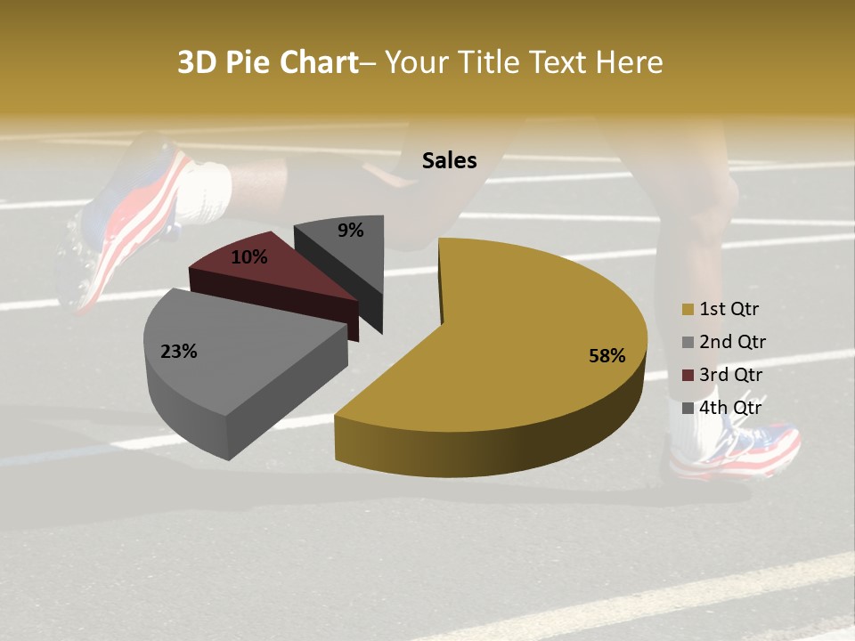 Athlete Racing PowerPoint Template