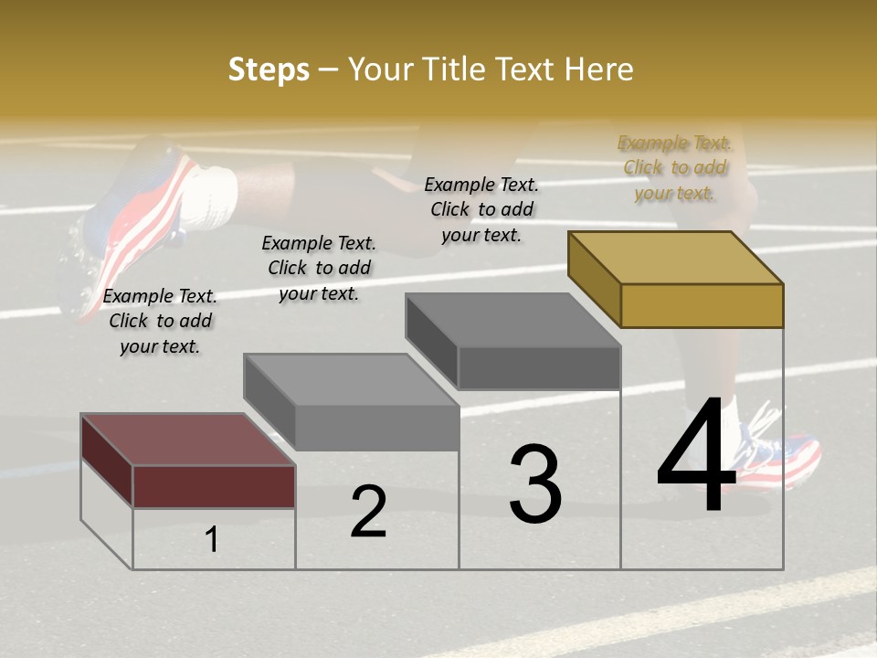 Athlete Racing PowerPoint Template