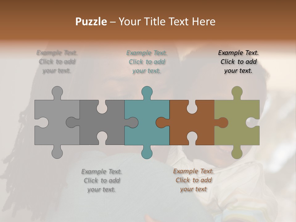 Blue Grunge Background With Dripping Blood PowerPoint Template