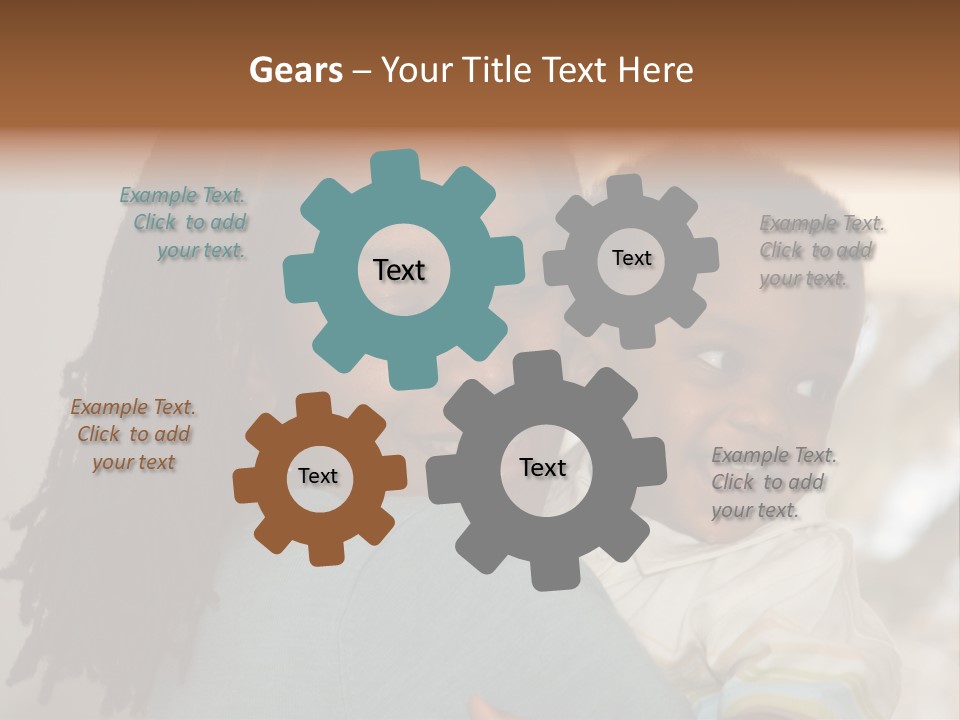 Blue Grunge Background With Dripping Blood PowerPoint Template