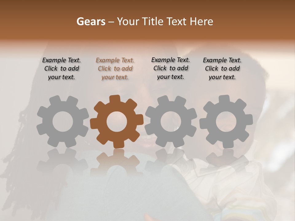 Blue Grunge Background With Dripping Blood PowerPoint Template